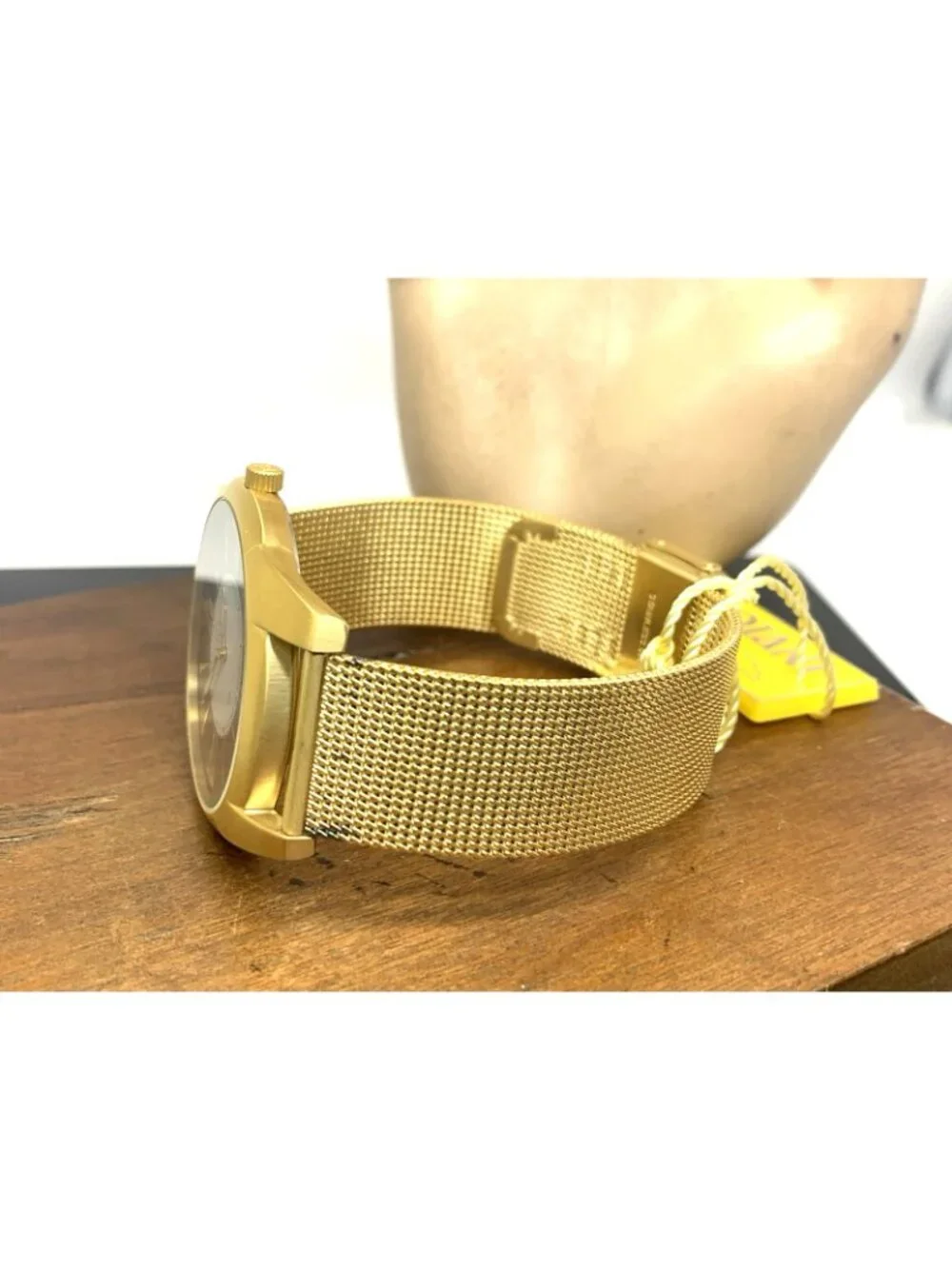 Invicta Men's Watch 5335 Slim Quartz Brown Dial Gold Mesh Stainless Steel 40mm